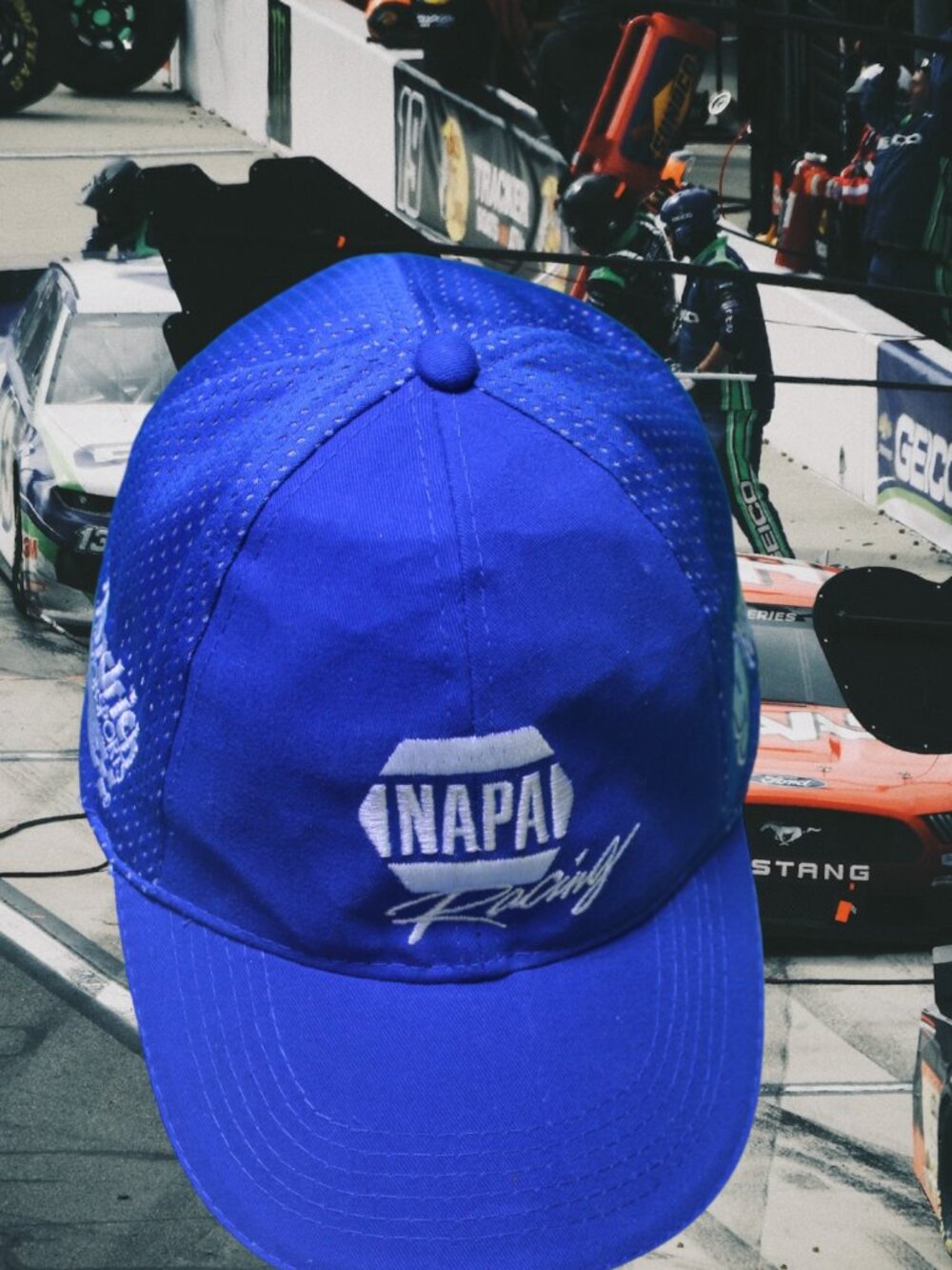 Chase Elliot Hat Cap Strap Back Mens NASCAR Racing Napa 9 Blue